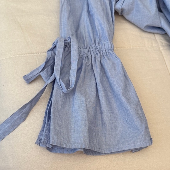 J. Crew Sky Blue Blouse with Ruffled Sleeves - Picture 12 of 12